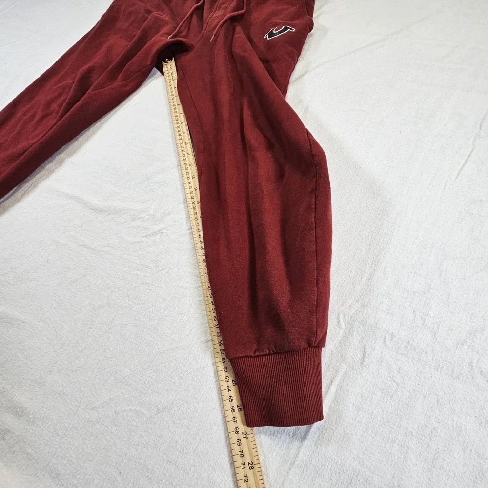 True ReligionHF Puff Jogger Mens Medium Horseshoe Logo Drawstring Red‎ Burgundy